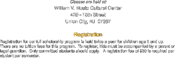 Classes are held at: