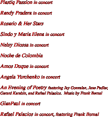 Plastiq Passion in concert