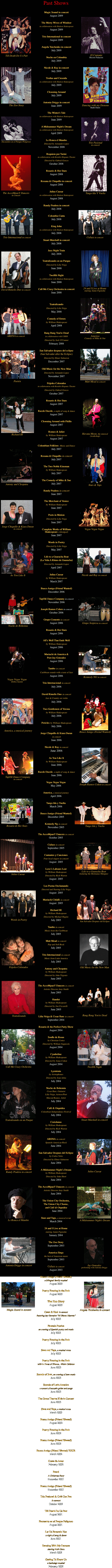 Past Shows